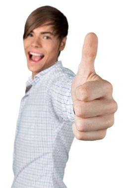 Yakışıklı genç adam.