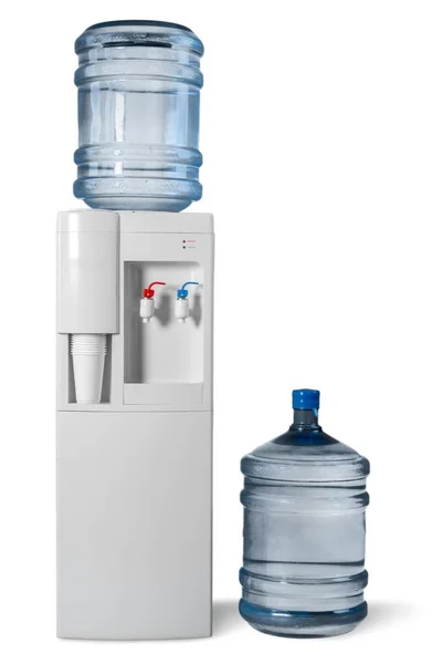 Пластиковый Кулер Воды Изолирован Белом Фоне — стоковое фото