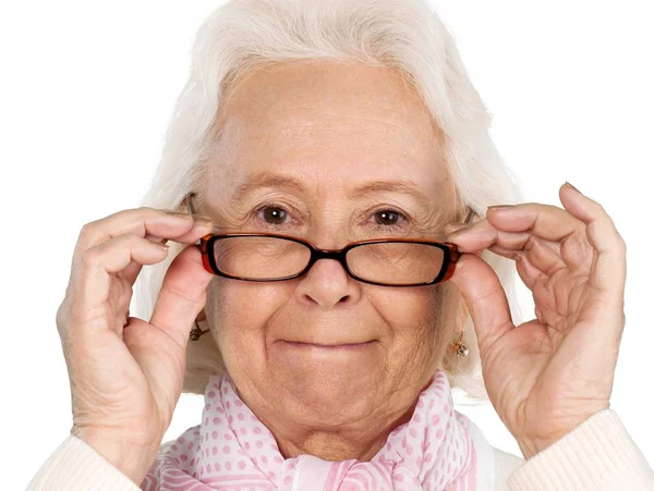 Elegante oudere vrouw — Stockfoto