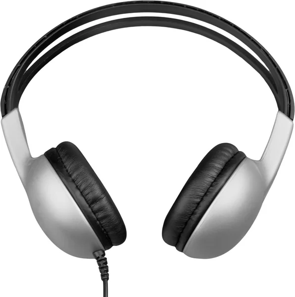 Modern white headphones — Stock Photo, Image