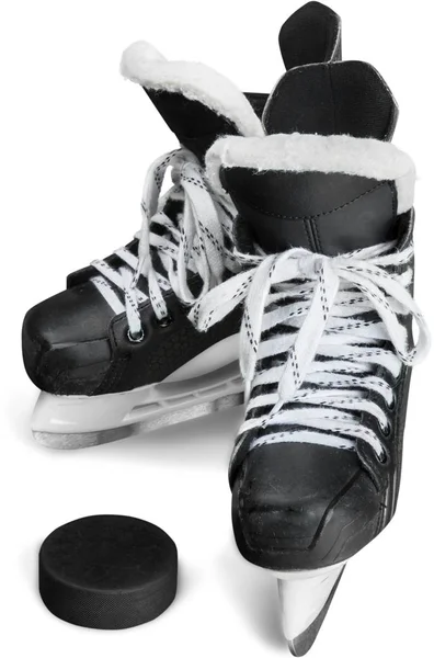 Pair Hockey Skates Isolated White Background — Stock Photo, Image