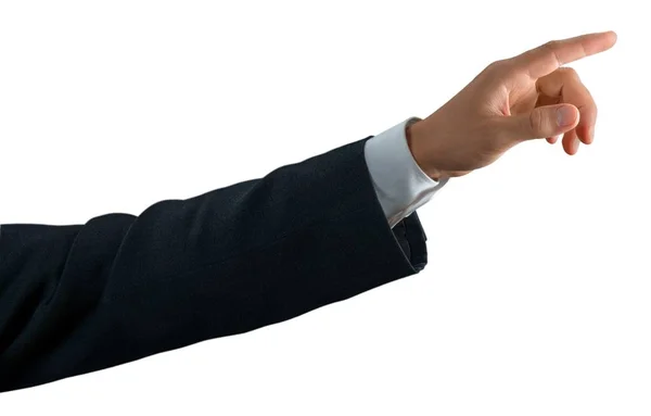 Male hand pointing — Stock Photo, Image