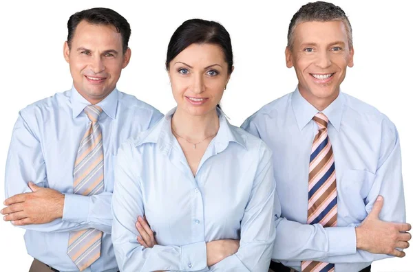 Successful Business Team Isolated White Background — Stock Photo, Image