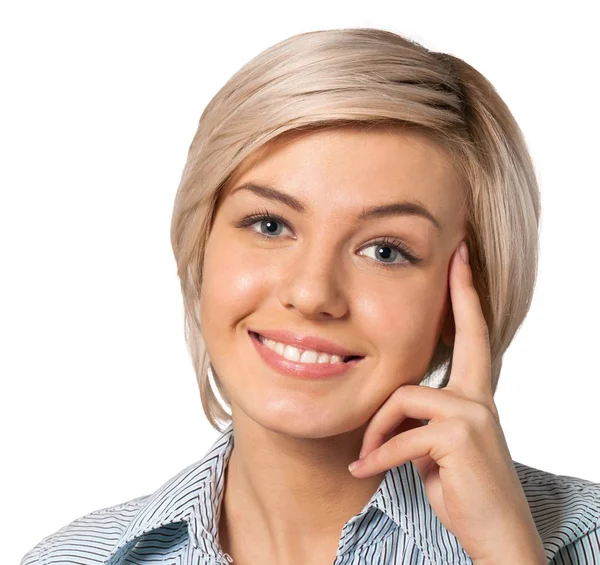 Retrato de mulher jovem — Fotografia de Stock