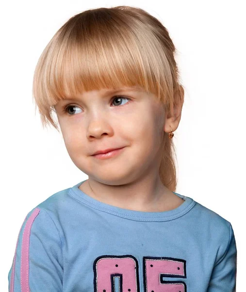 Sad cute little girl — Stock Photo, Image