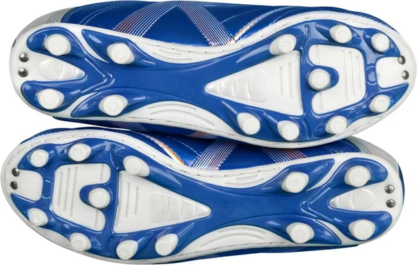 Mavi futbol ayakkabıları — Stok fotoğraf