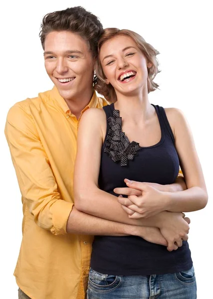 Young couple hugging Stock Photo