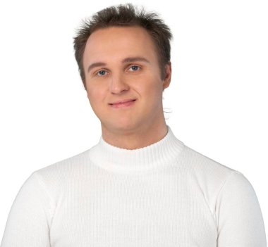 saç modeli ile genç işadamı