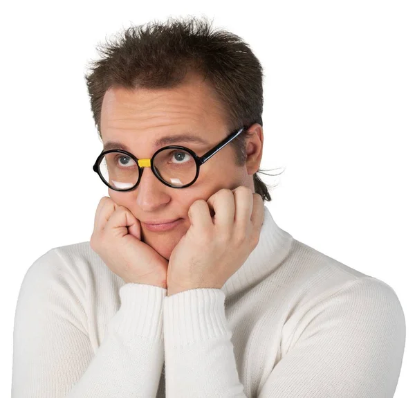 Ung affärsman med glasögon — Stockfoto