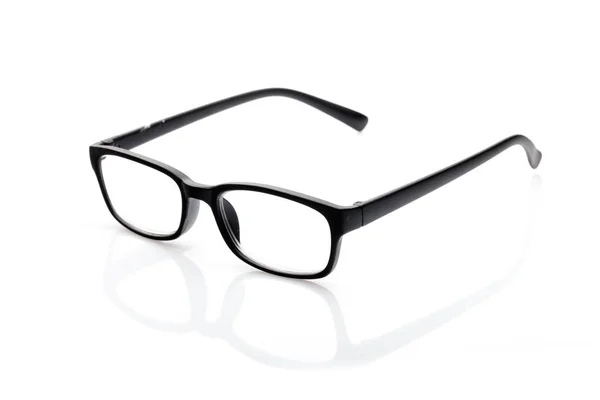 Einzelbrille auf Weiß — Stockfoto