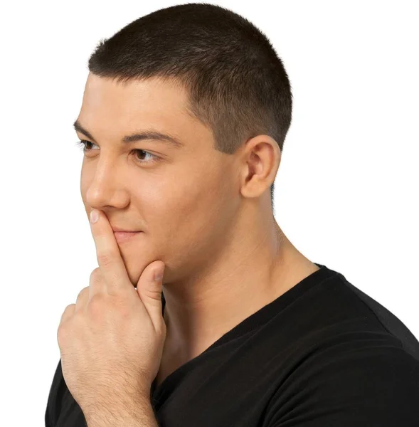 Man in black shirt — Stock Photo, Image