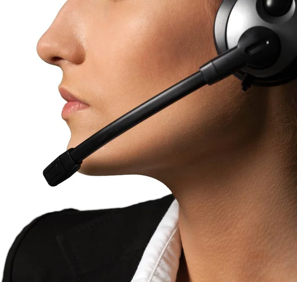 Woman Call Center operator — Stock Photo, Image