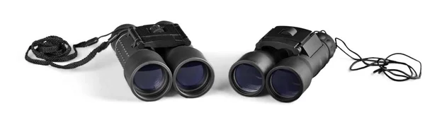 Black Modern Binoculars Isolated White Background — Stock Photo, Image
