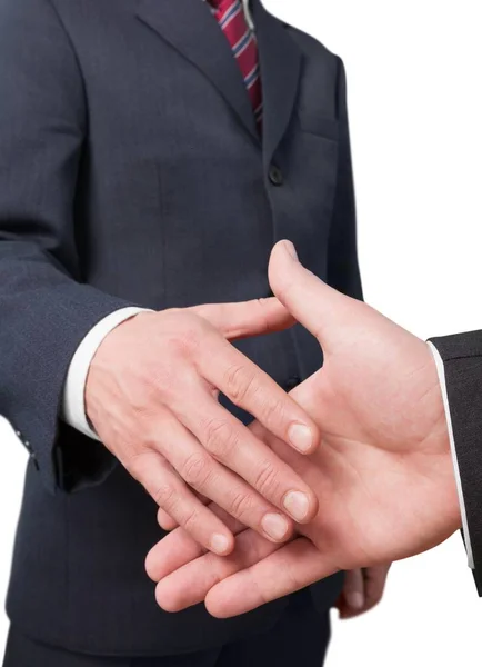 Handshake Business People Isolated White Background — Stock Photo, Image