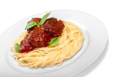 Spagetti makarna domates ile