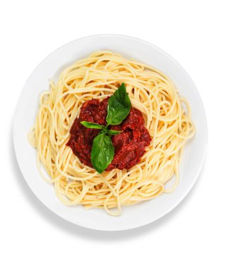 Lezzetli makarna sosu ile 