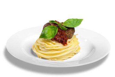 Spagetti makarna domates ile