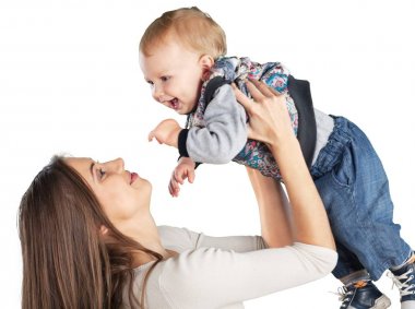 tatlı bebek çocuk ile anne