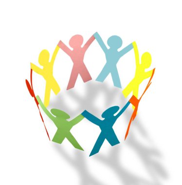 Kağıt insanların daire