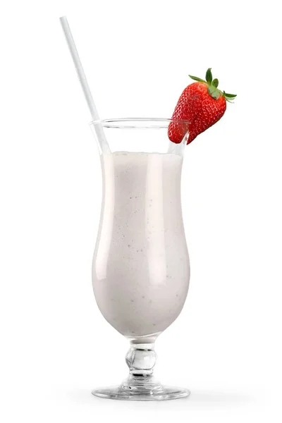 Délicieux milkshake à la fraise — Photo