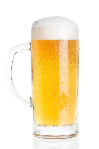 Mug of cold beer — Stock Photo, Image