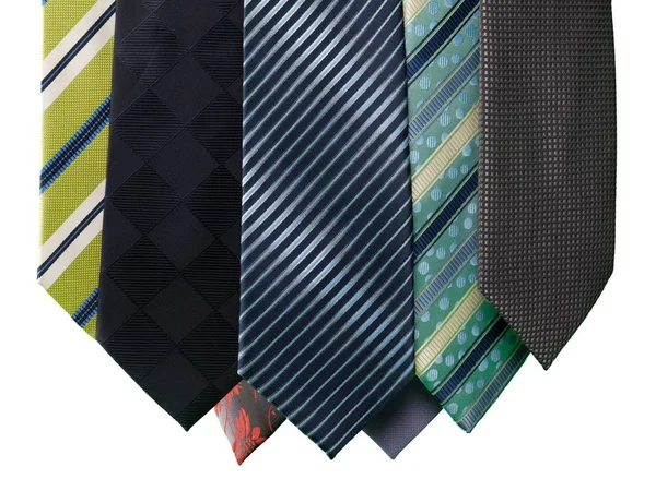 Colorful Neck Ties White Background — Stock Photo, Image