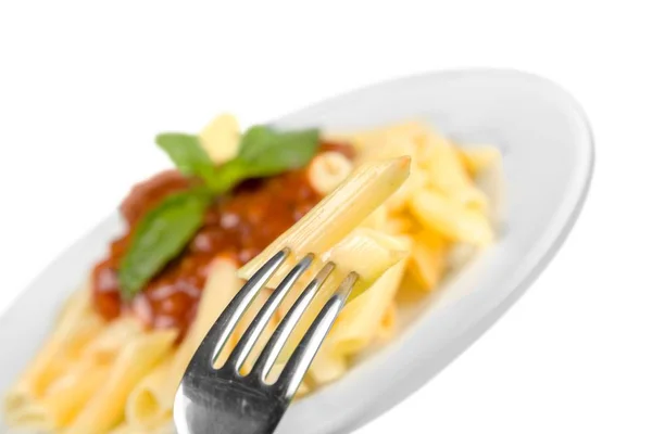 Spaghetti pasta with tomatoes — Stock Photo, Image