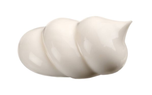 Косметический крем вихрь изолирован на белом фоне
