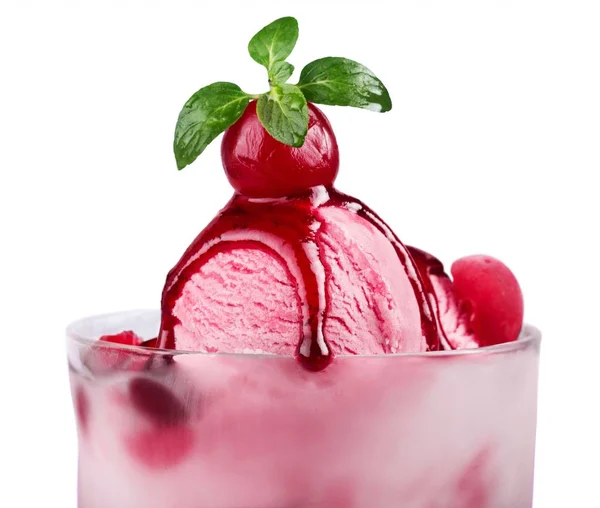 草莓冰淇淋 免版税图库图片
