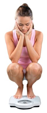 genç bayanla ölçekler