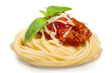 Spagetti makarna domates ile