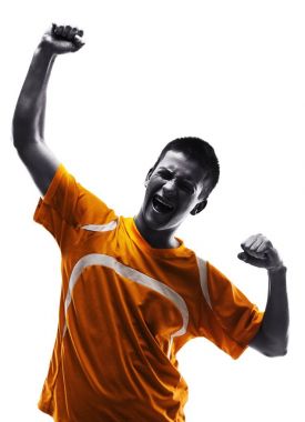 genç erkek futbol oyuncusu 