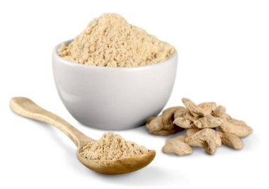 arka plan üzerinde taze zencefil