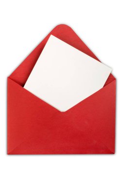 izole kırmızı zarf