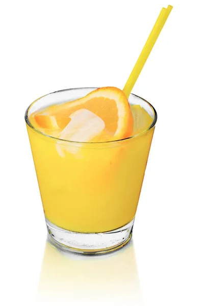 맛 있는 오렌지 주스의 유리 — 스톡 사진