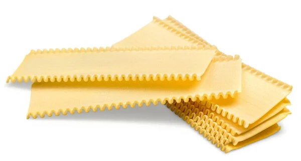 Raw yellow pasta — Stock Photo, Image