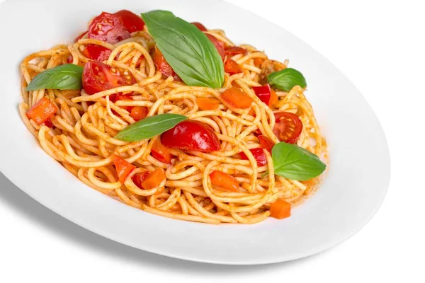 Паста Спагетті з помідорами — стокове фото