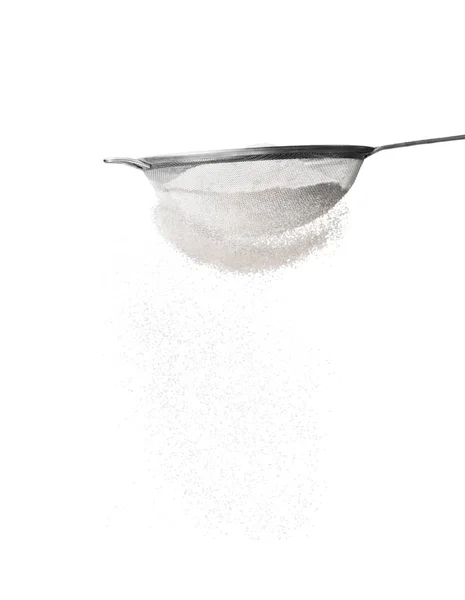 Wheat Flour Sieve Isolated White Background — Stock Photo, Image