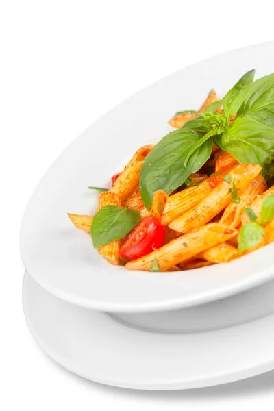 Spaghetti pasta with tomatoes — Stock Photo, Image