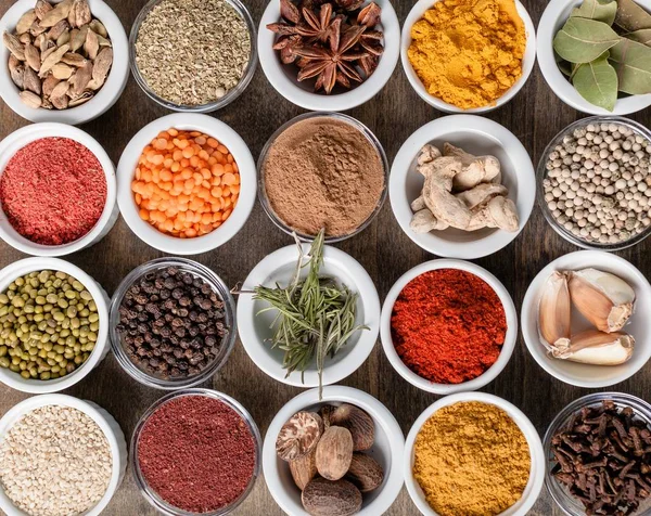 Composition of various spices — Stock Photo, Image