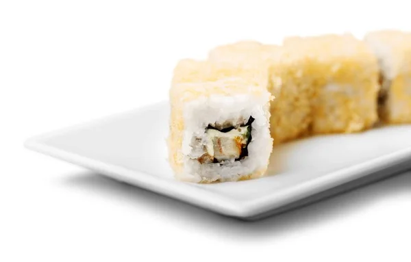 Saborosos rolos de sushi — Fotografia de Stock