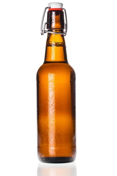 Bottle of beer on  background — Stock Photo, Image