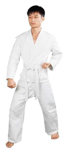 Asiatiska karate man — Stockfoto