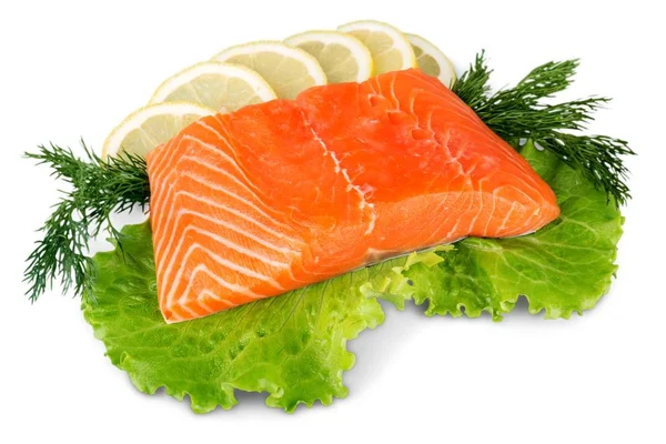 Salmone fresco crudo — Foto Stock