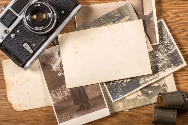 Mock up with Polaroid photos — Stock Photo, Image