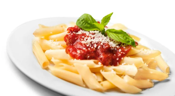 Delicious pasta with sauce — Stock Photo, Image