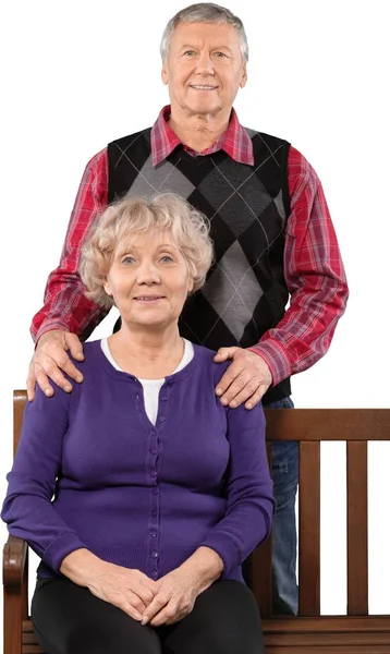 Portrait of an elderly couple — Stock Photo, Image