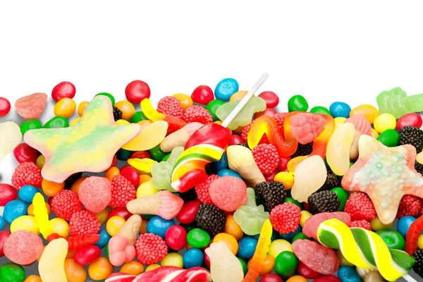 Красочные конфеты, желе и мармелад . — стоковое фото