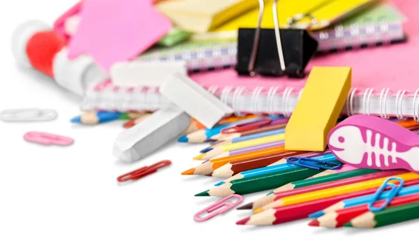 Colorful school supplies — Stock Photo, Image