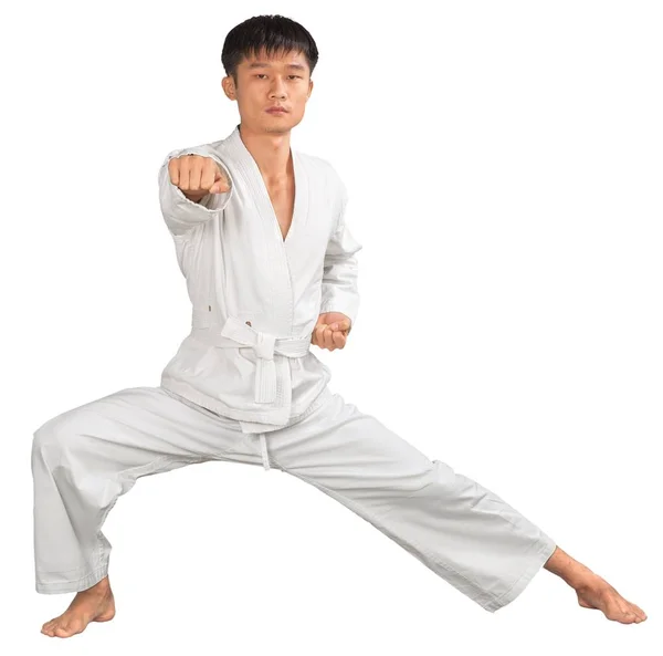 Asian Karate man — Stock Photo, Image